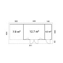 Palmako Gris Bois massif 26.7m²