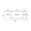 Palmako Gris Bois massif 29.2m²