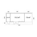 Palmako Gris Bois massif 29.2m²