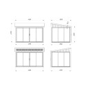 Palmako Blanc Bois massif 12.5m²