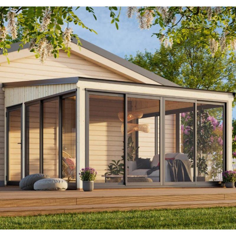 Palmako Marron Bois massif 17.64m²