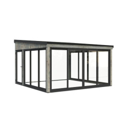 Palmako Gris Bois massif 17.64m²