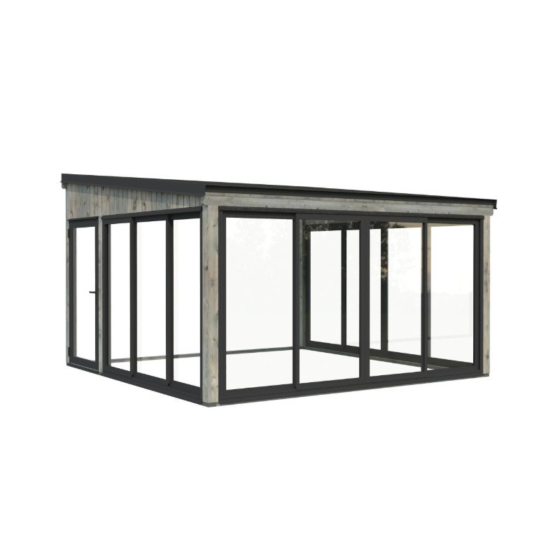 Palmako Gris Bois massif 17.64m²