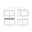 Palmako Gris Bois massif 17.64m²