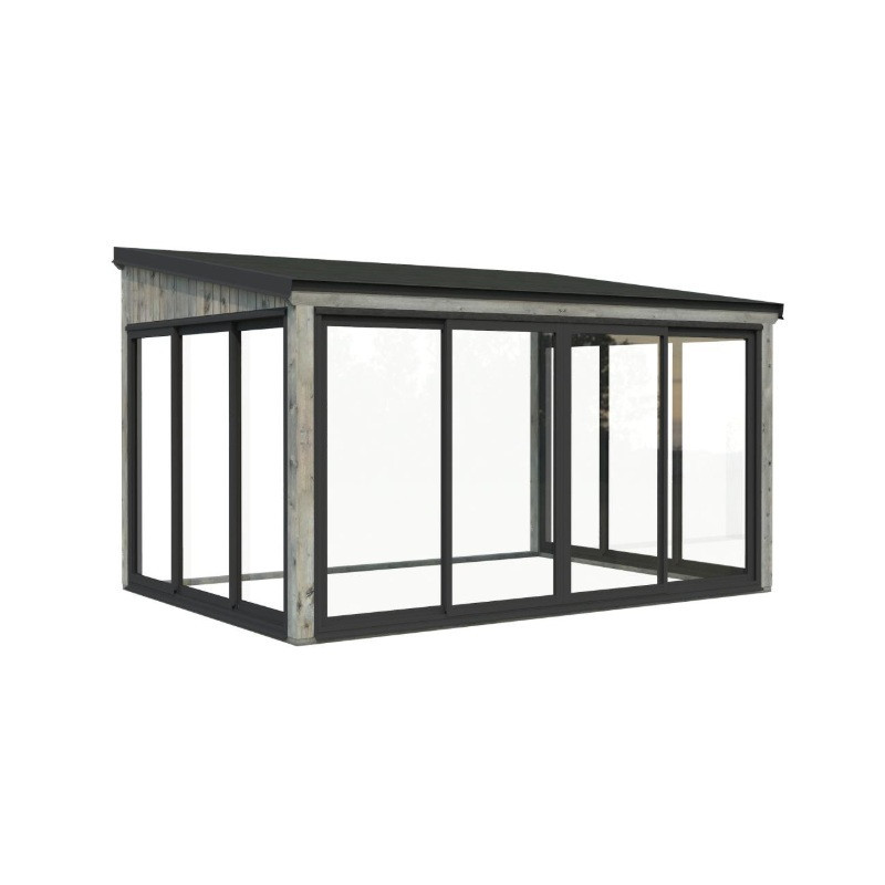 Palmako Gris Bois massif 12.5m²