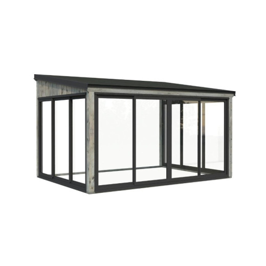 Palmako Gris Bois massif 12.5m²