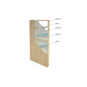 Palmako Marron Bois massif 19m²