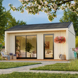 Palmako Marron Bois massif 25.2m²