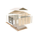 Palmako Marron Bois massif 25.2m²