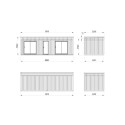 Palmako Marron Bois massif 30.6m²