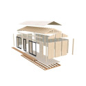 Palmako Marron Bois massif 30.6m²