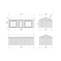 Palmako Marron Bois massif 40.5m²