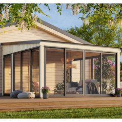 Palmako Marron Bois massif 17.64m²