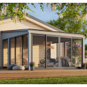 Palmako Gris Bois massif 17.64m²
