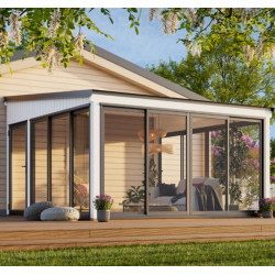 Palmako Blanc Bois massif 17.64m²