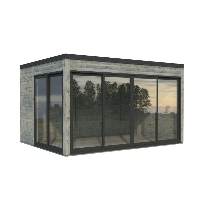 Palmako Gris Bois massif 13.4m²