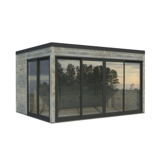 Palmako Gris Bois massif 13.4m²