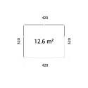 Palmako Gris Bois massif 13.4m²
