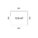 Palmako Gris Bois massif 13.4m²