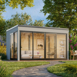 Palmako Gris Bois massif 13.4m²