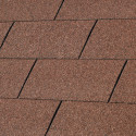 Shingles rectangulaires 3m² - Asphalte et granulats minéraux - Rouge - Gardenas