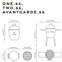 Kamado AVANTGARDE 66 + Chariot Monolith - Barbecue Premium
