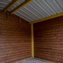 Habrita Abri de jardin bois 10 à 15 m² Bois massif Marron 9m²