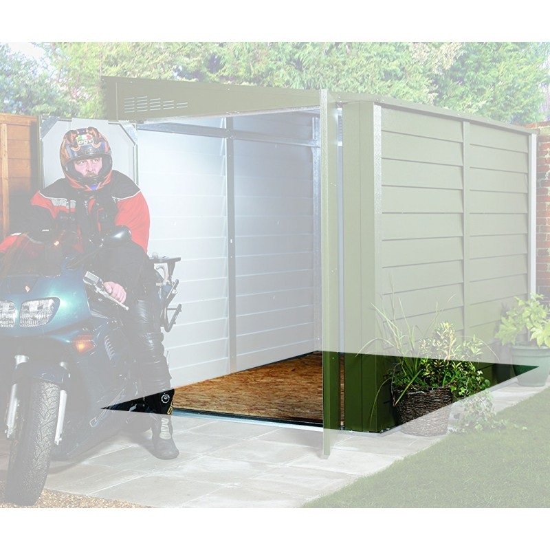 Plancher en contreplaqué pour garage à motos Trimetals