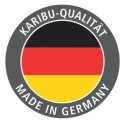 Karibu Sauna d'extérieur Bois massif Gris