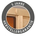 Karibu Sauna d'extérieur Bois massif Gris