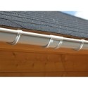 Kit gouttière en PVC avec 2 extensions - longueur 8m - ref 8389 WoodFeeling