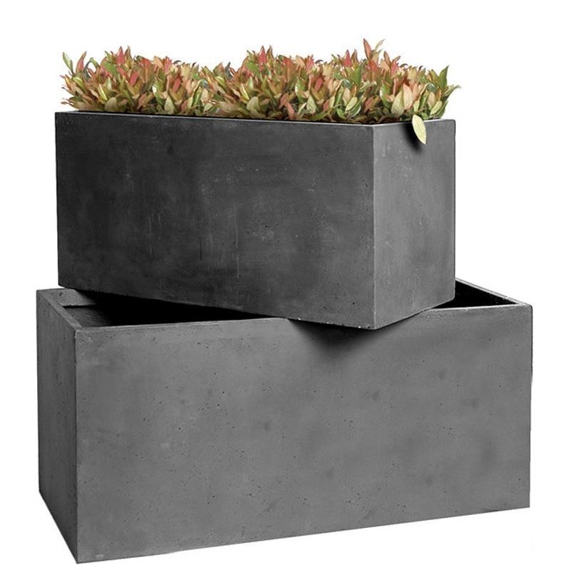 MEGACOLLECTIONS Pots et bacs en fibre Fibre de terre Gris