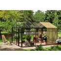 BloomCabin Serre de jardin en verre Gris 14.3m²