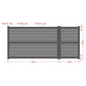 X-Metal Portails en aluminium Aluminium Blanc