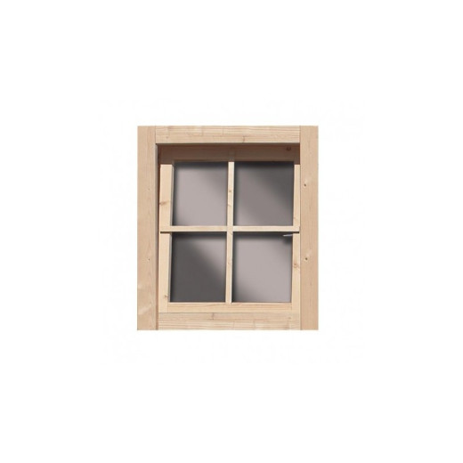 Fenêtre oscillo-battante 69x80cm bois brut