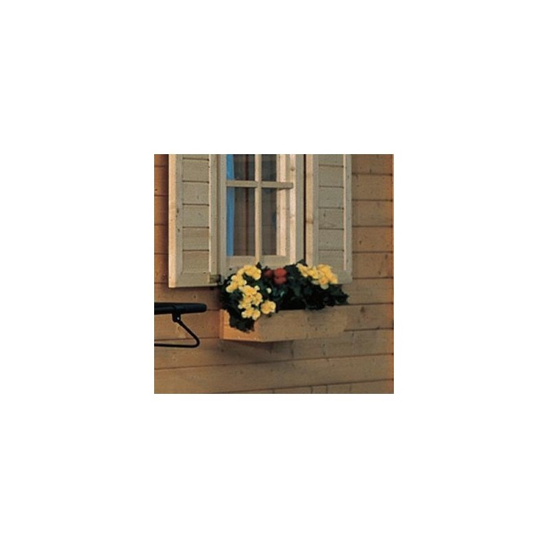 Jardinière avec garniture plastique pour abri de jardin Karibu