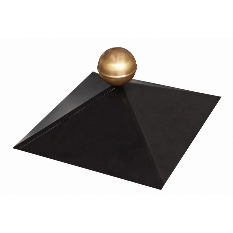 Ornement de faîtage 4 pans - boule de pointe Karibu