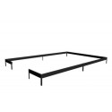 Embase pour serre Premium 13m² en aluminium laqué noir - Juliana