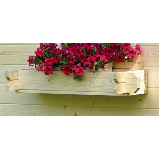 Jardinière pour fenêtre d'abri de jardin en bois Solid