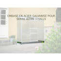 Embase acier galvanisé pour serre 1,33 m² Halls Altan 3
