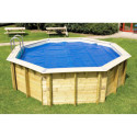 Piscine bois octogonale Diam 430cm OCEA toute équipée UBBINK