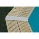 Piscine bois octogonale Diam 430cm OCEA toute équipée UBBINK