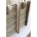 Piscine bois octogonale Diam 430cm OCEA toute équipée UBBINK