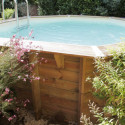 Piscine bois octogonale Diam 430cm OCEA toute équipée UBBINK