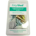 Kit d'ancrage pour abris de jardin en métal EasyShed