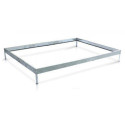 Serre de jardin polycarbonate 2,5m² Habrita - Gris avec option embase