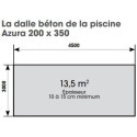 Piscine bois 200x350cm AZURA avec filtre à cartouche Intex - UBBINK
