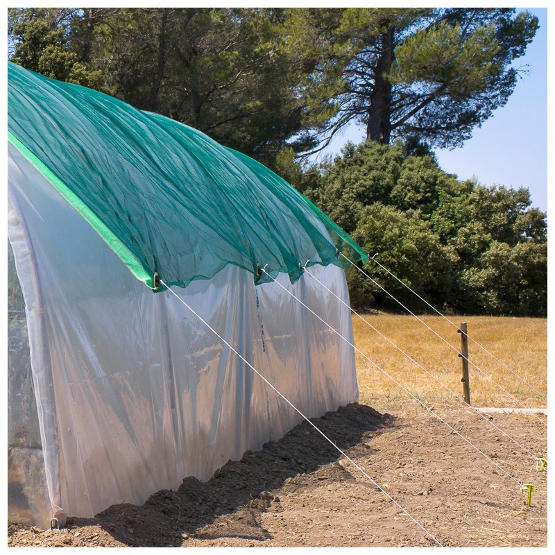 Voile d'ombrage 50% L.1,5m - laize de 4m pour serres tunnel - RICHEL