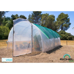 Voile d'ombrage 50% L.1,5m - laize de 4m pour serres tunnel - RICHEL