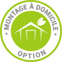 Prestation de montage à domicile par des professionnels abris résine de moins de 5m²